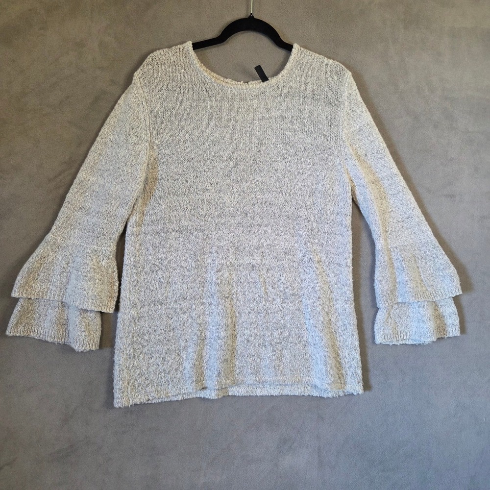 Allie & Rob Ruffle Bell Sleeves Sweater Women Large Coquette Soft Girl Romantic
